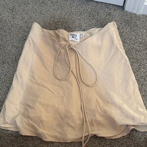 Princess Polly Cream Skirt